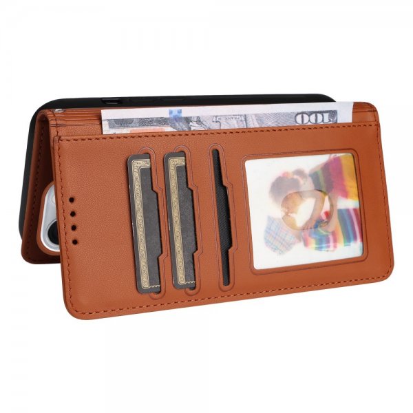 Betopnice iPhone 16 Pro Max Etui med Aftageligt Cover 005 Brun