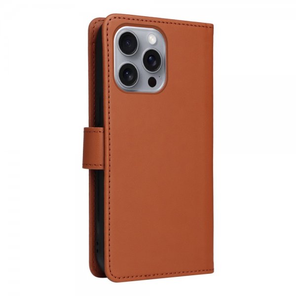 Betopnice iPhone 16 Pro Max Etui med Aftageligt Cover 005 Brun