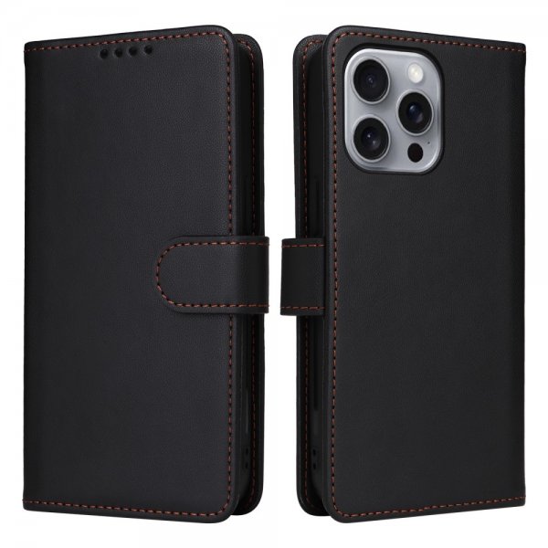 Betopnice iPhone 16 Pro Max Etui med Aftageligt Cover 005 Sort