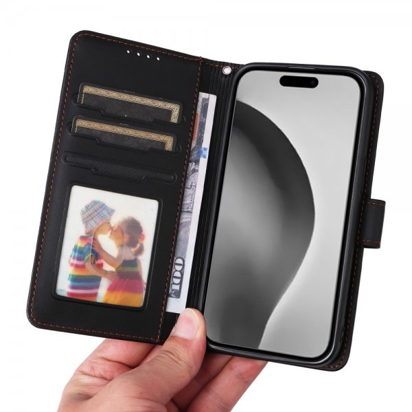 Betopnice iPhone 16 Pro Max Etui med Aftageligt Cover 005 Sort