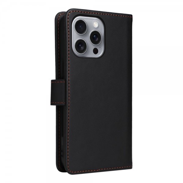 Betopnice iPhone 16 Pro Max Etui med Aftageligt Cover 005 Sort