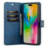 Dg.Ming iPhone 16 Pro Max Etui med Aftageligt Cover Blå