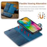 Dg.Ming iPhone 16 Pro Max Etui med Aftageligt Cover Blå