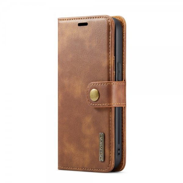 Dg.Ming iPhone 16 Pro Max Etui med Aftagelig Skal Brun