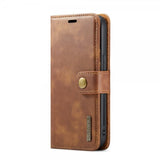 Dg.Ming iPhone 16 Pro Max Etui med Aftagelig Skal Brun