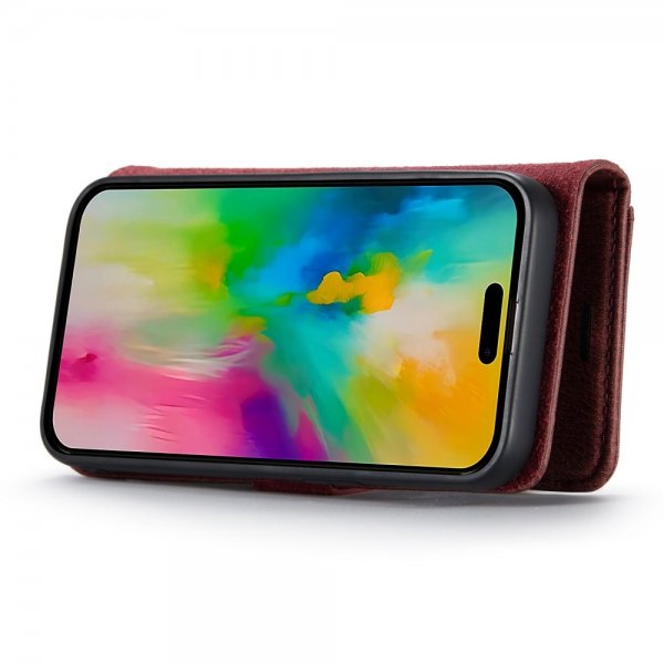 Dg.Ming iPhone 16 Pro Max Etui med Aftageligt Cover Rød