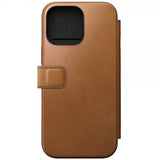 Nomad iPhone 16 Pro Max Cover Modern Leather Folio English Tan