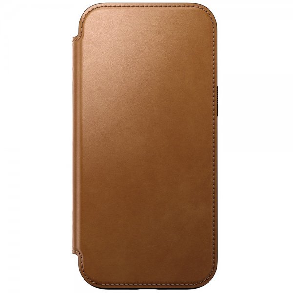 Nomad iPhone 16 Pro Max Cover Modern Leather Folio English Tan