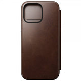 Nomad iPhone 16 Pro Max Modern læderfolie, Horween Rustik Brun