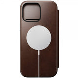 Nomad iPhone 16 Pro Max Modern læderfolie, Horween Rustik Brun