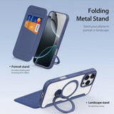 Dux Ducis iPhone 16 Pro Max Cover Skin X Pro Series Kickstand MagSafe Blå