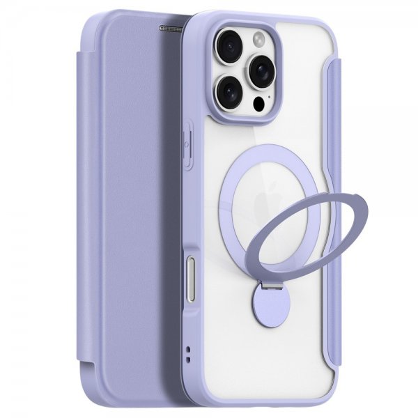 Dux Ducis iPhone 16 Pro Max Cover Skin X Pro Series Kickstand MagSafe Lilla