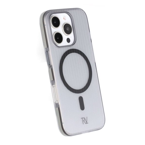 Rvelon iPhone 16 Pro Max Cover Bølget MagSafe Grå