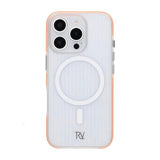 Rvelon iPhone 16 Pro Max Cover Bølgepap MagSafe Orange