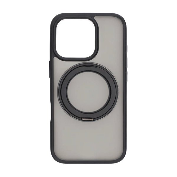 iPhone 16 Pro Max Cover Drejeligt MagSafe Stativ Sort