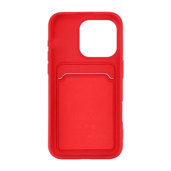 iPhone 16 Pro Max Cover Kortholder Rød