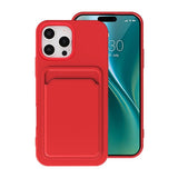 iPhone 16 Pro Max Cover Kortholder Rød