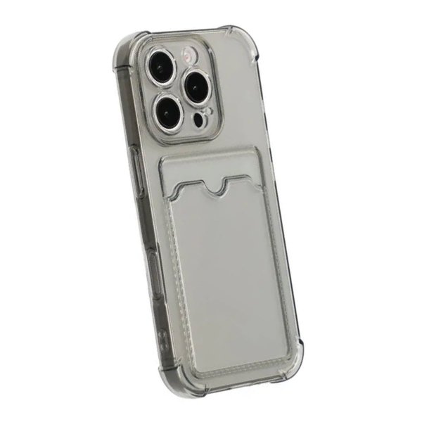 iPhone 16 Pro Max Cover Kortholder Stødsikker Sort