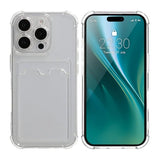 iPhone 16 Pro Max Cover Kortholder Stødsikkert Transparent