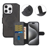 Rvelon iPhone 16 Pro Max Etui 4 Kortlommer MagSafe Sort