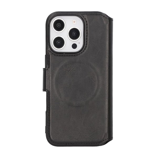 Rvelon iPhone 16 Pro Max Etui 4 Kortlommer MagSafe Sort