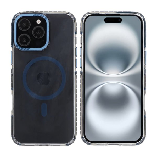Rvelon iPhone 16 Pro Max Cover TPU MagSafe Blå