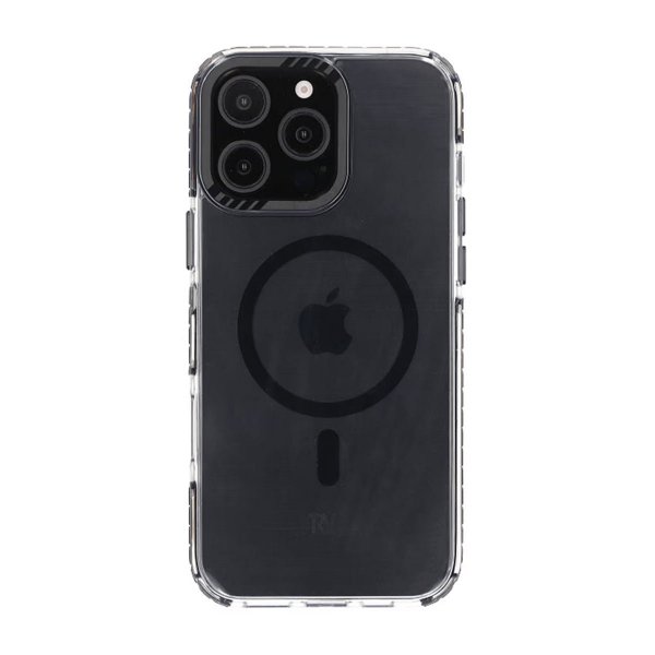 Rvelon iPhone 16 Pro Max Cover TPU MagSafe Sort/Transparent