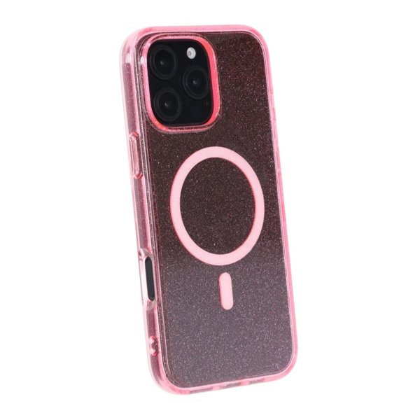 Rvelon iPhone 16 Pro Max Cover Glitter MagSafe Rose