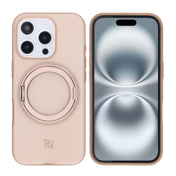 Rvelon iPhone 16 Pro Max Cover Drejeligt MagSafe Stativ Hvid