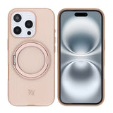 Rvelon iPhone 16 Pro Max Cover Drejeligt MagSafe Stativ Hvid