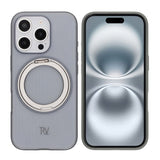 Rvelon iPhone 16 Pro Max Cover Drejeligt MagSafe Stativ Grå