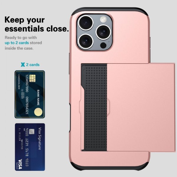 iPhone 16 Pro Max Cover Card Slide Grøn