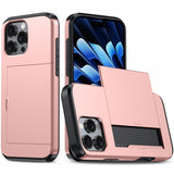 iPhone 16 Pro Max Cover Card Slide Rosa guld