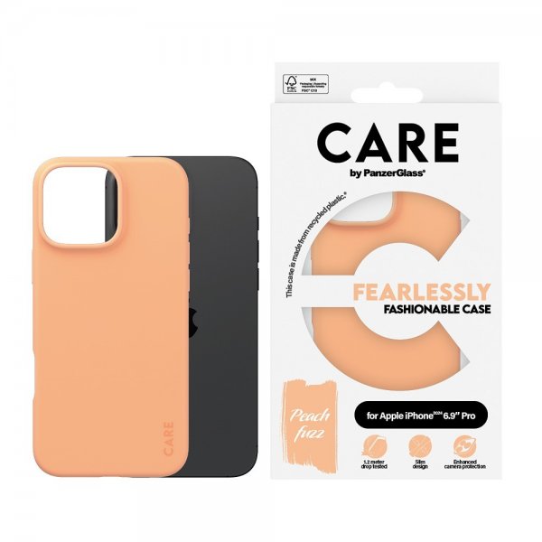 CARE by PanzerGlass iPhone 16 Pro Max Cover Fashionable Peachy