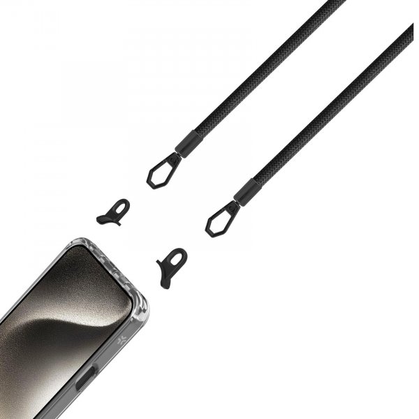 Celly iPhone 16 Pro Max Cover Freedom Necklace MagSafe Transparent