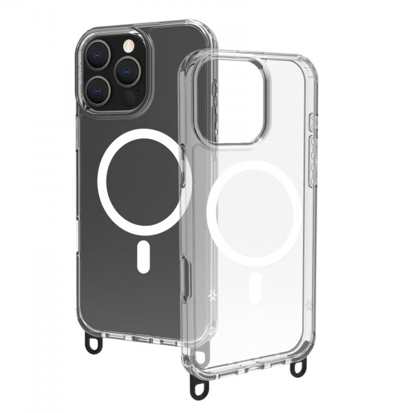 Celly iPhone 16 Pro Max Cover Freedom Necklace MagSafe Transparent