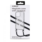 Celly iPhone 16 Pro Max Cover Freedom Necklace MagSafe Transparent