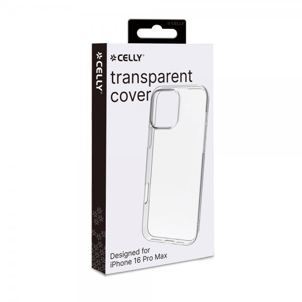 Celly iPhone 16 Pro Max Cover GELSKIN Transparent