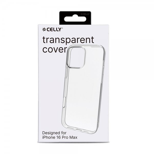 Celly iPhone 16 Pro Max Cover GELSKIN Transparent