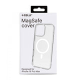 Celly iPhone 16 Pro Max Cover GELSKINMAG MagSafe Transparent Hvid