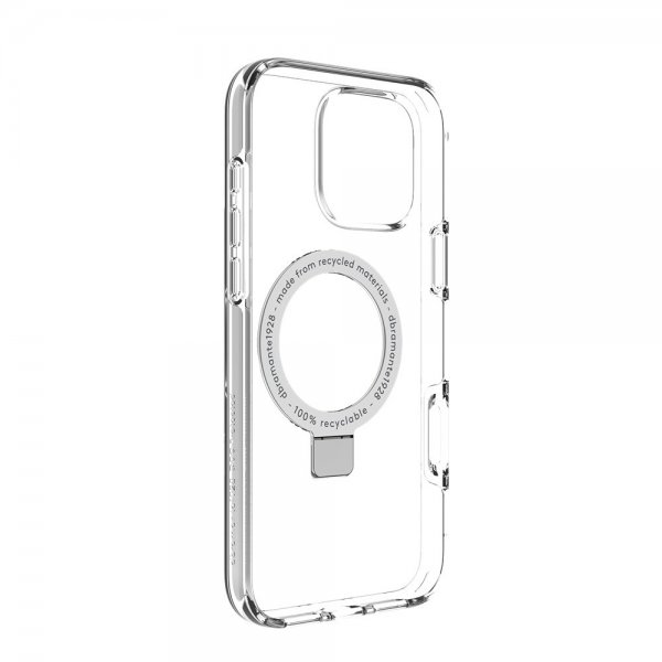 dbramante1928 iPhone 16 Pro Max Cover Iceland Ultra D3O MagSafe Kickstand Transparent
