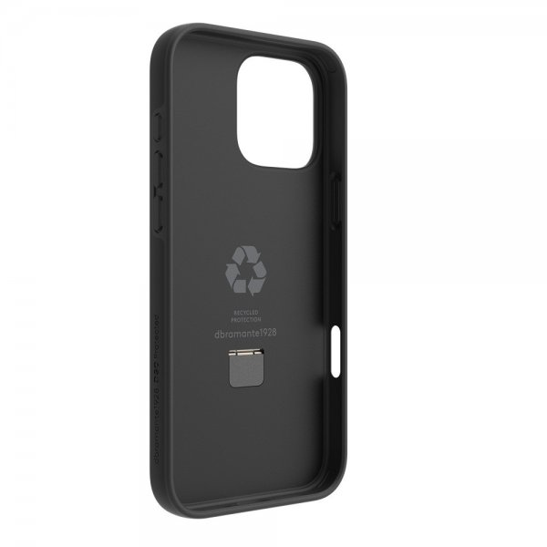 dbramante1928 iPhone 16 Pro Max Cover Iceland Ultra D3O MagSafe Kickstand Sort
