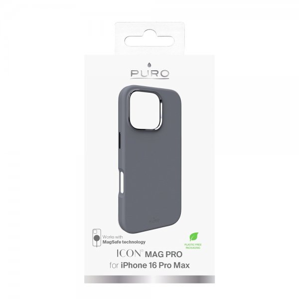Puro iPhone 16 Pro Max Cover ICON Mag Pro Grå