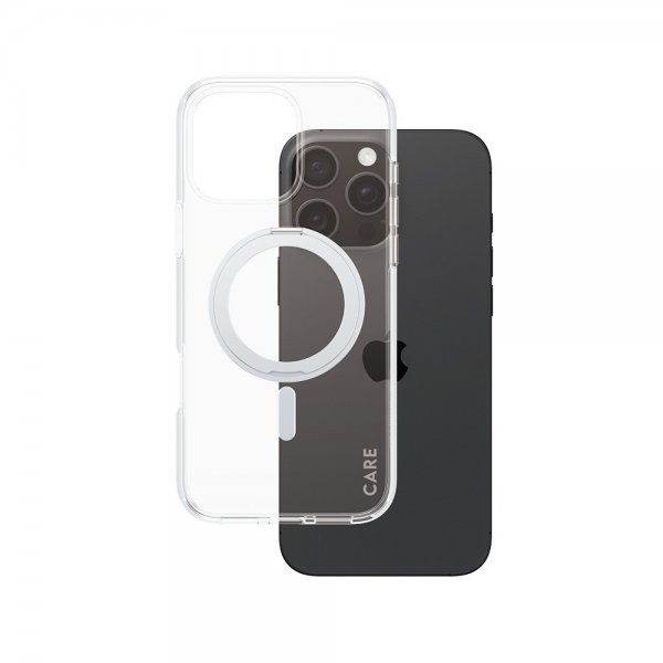 CARE by PanzerGlass iPhone 16 Pro Max Cover Kickstand MagSafe Silver
