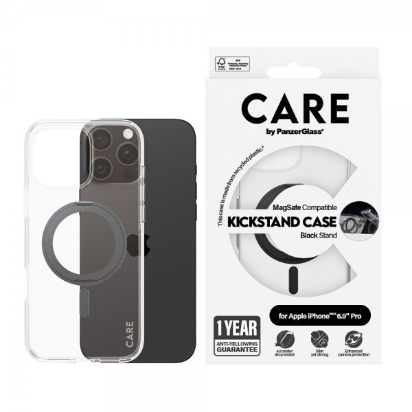 CARE by PanzerGlass iPhone 16 Pro Max Cover Kickstand MagSafe Sort