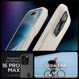 Spigen iPhone 16 Pro Max Cover Liquid Air Natural Titanium