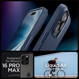 Spigen iPhone 16 Pro Max Cover Liquid Air Navy Blue