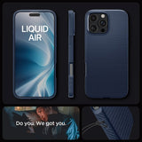 Spigen iPhone 16 Pro Max Cover Liquid Air Navy Blue