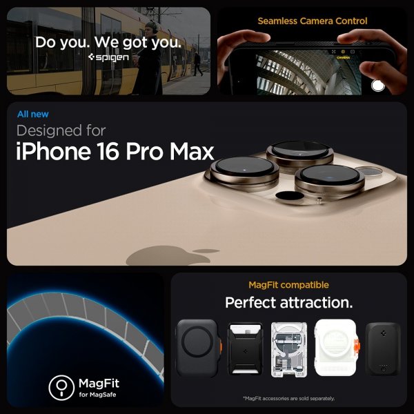 Spigen iPhone 16 Pro Max Cover Liquid Air T MagFit Mat Sort
