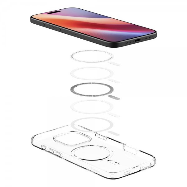 Spigen iPhone 16 Pro Max Cover Liquid Crystal MagFit Crystal Clear